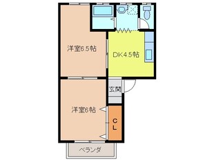 マンション海馬　A棟の物件間取画像